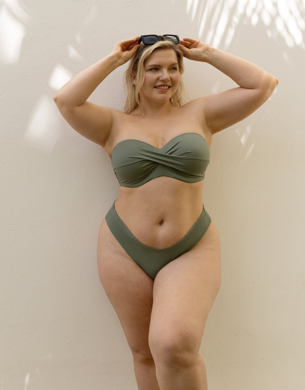 Bikini-Brazilian-Slip Monaco Khaki