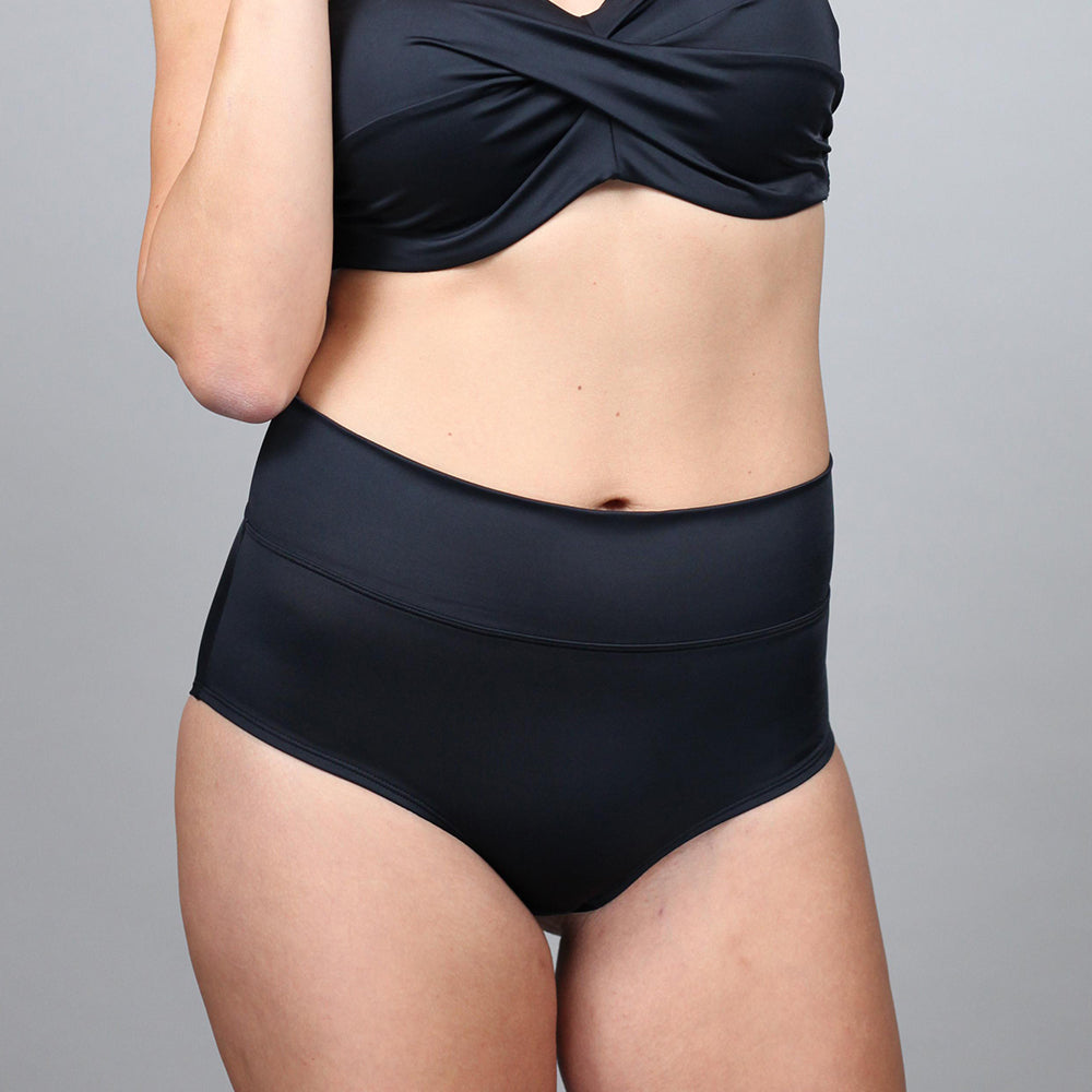 Fold-Over-Bikini-High-Panty Monaco Black