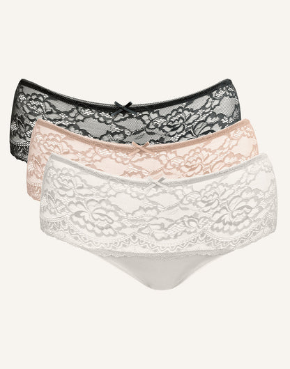 High-Panty-Set 3x Lace Basic