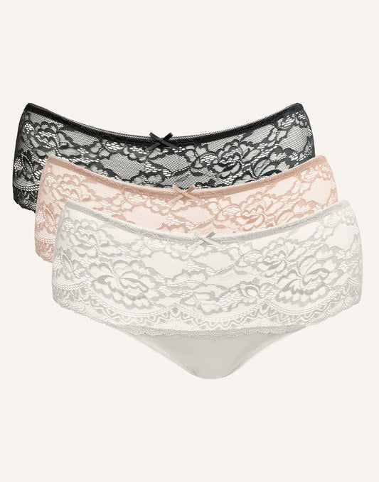 High-Panty-Set 3x Lace Basic