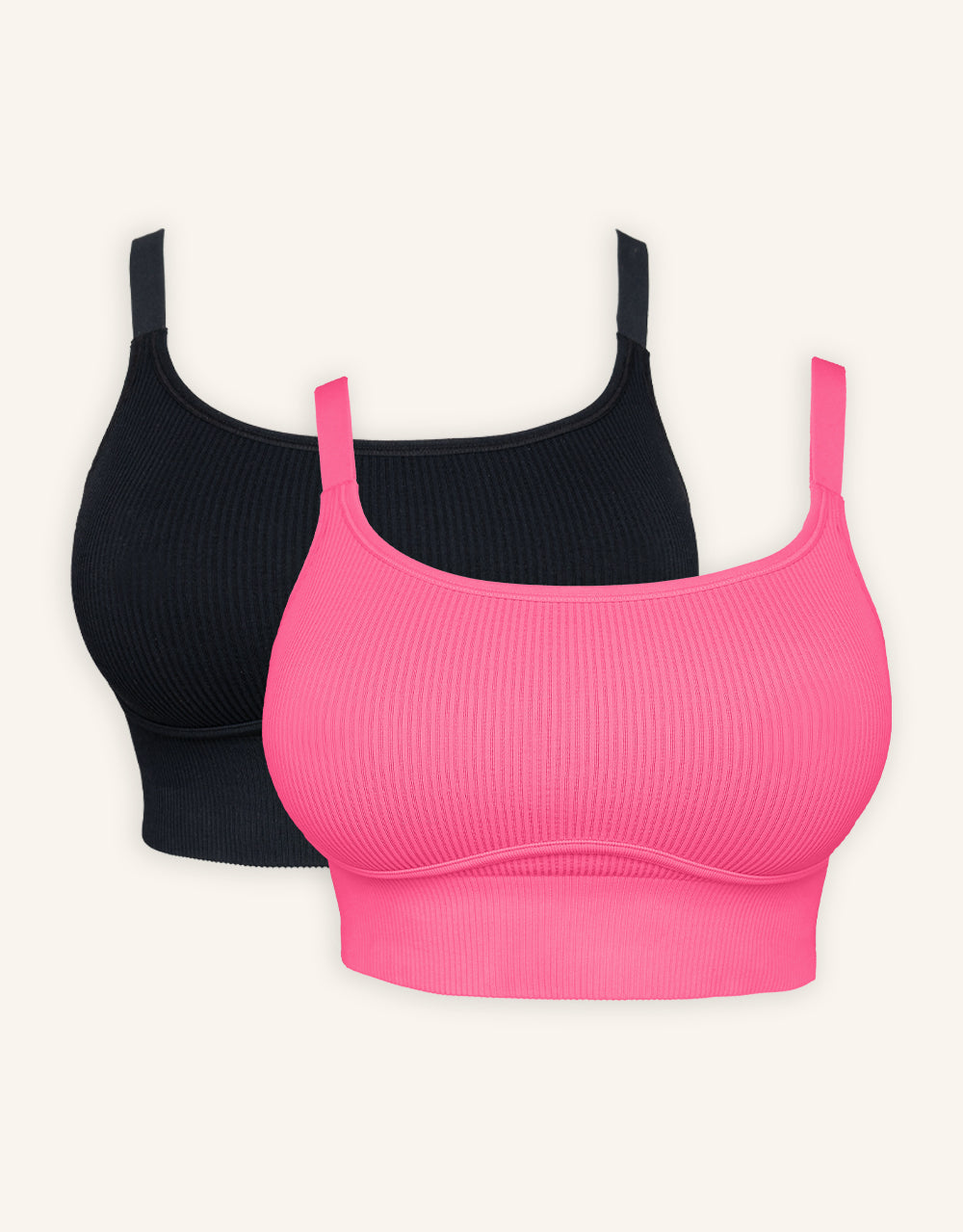 Bustier-Set 2x Freeda Black/Flamingo