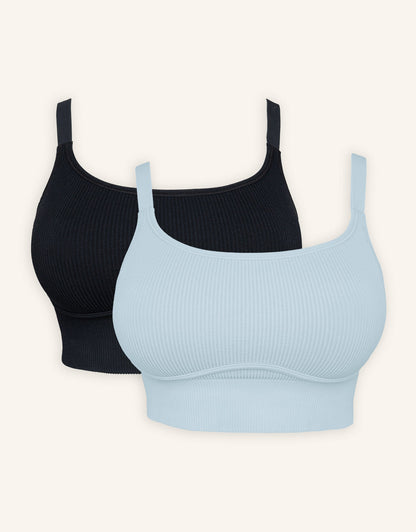 Bustier-Set 2x Freeda Black/Iceblue