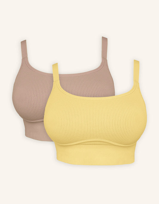 Bustier-Set 2x Freeda Butter/Taupe