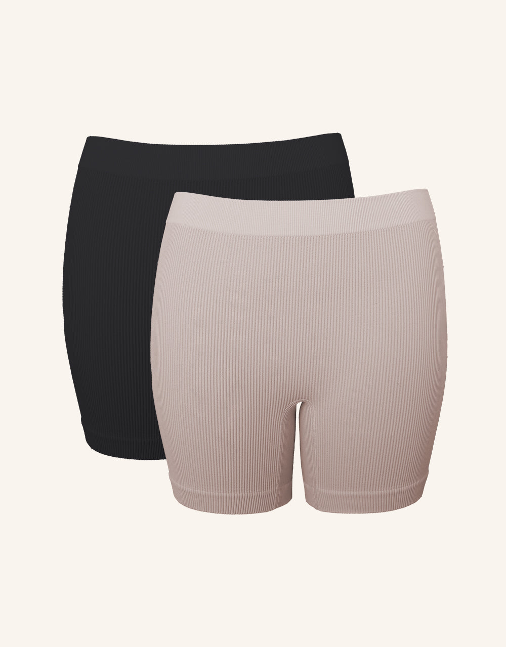 High-Waist-Shorts-Set 2x Freeda Black/Sand