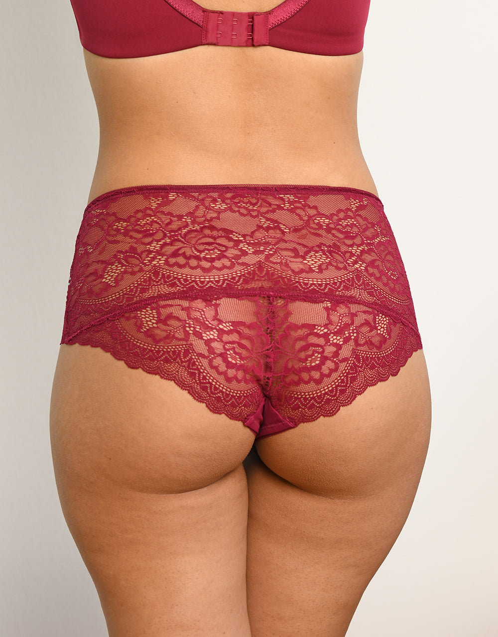 High-Panty-Set 5x Lace Basic Herbst