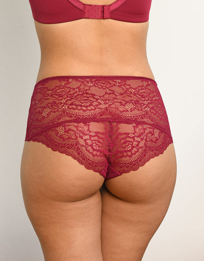High-Panty-Set 5x Lace Basic Herbst