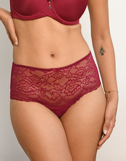 High-Panty-Set 5x Lace Basic Herbst