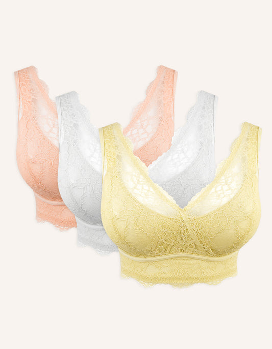 Bralette-Set 3x Emilia Bright