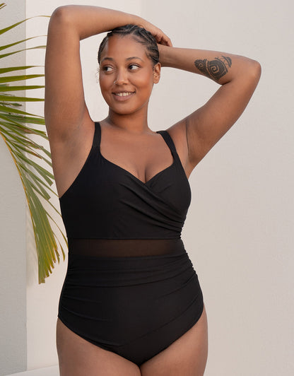 Badeanzug Porto Black