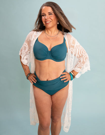 Beach-Kimono Mambo Long Ivory