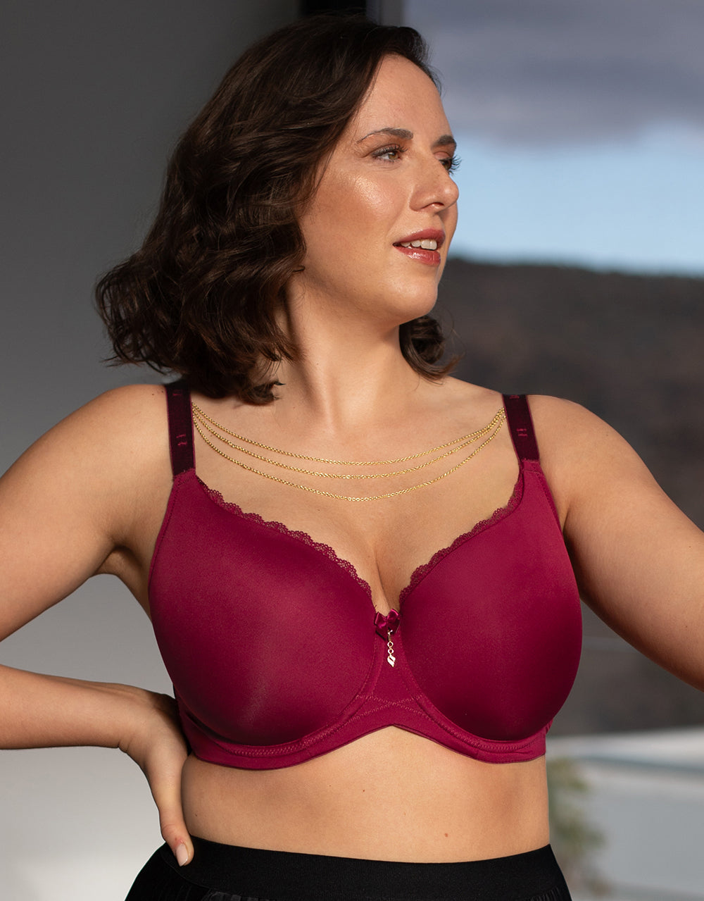 BH Pure Conscious Strappy Bordeaux