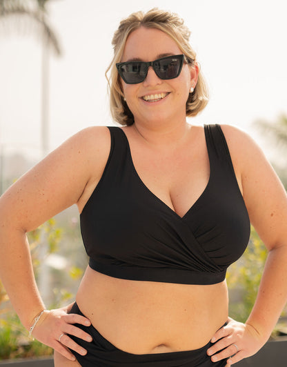 Bikini-Top ohne Verschluss Porto Black