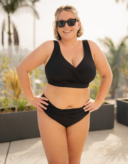 Bikini-Top ohne Verschluss Porto Black