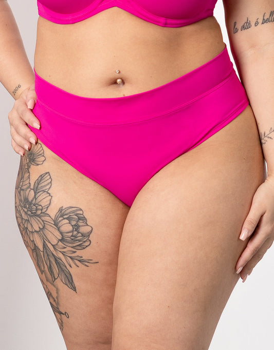 Bikini-High-Panty Monaco/Palma Pink