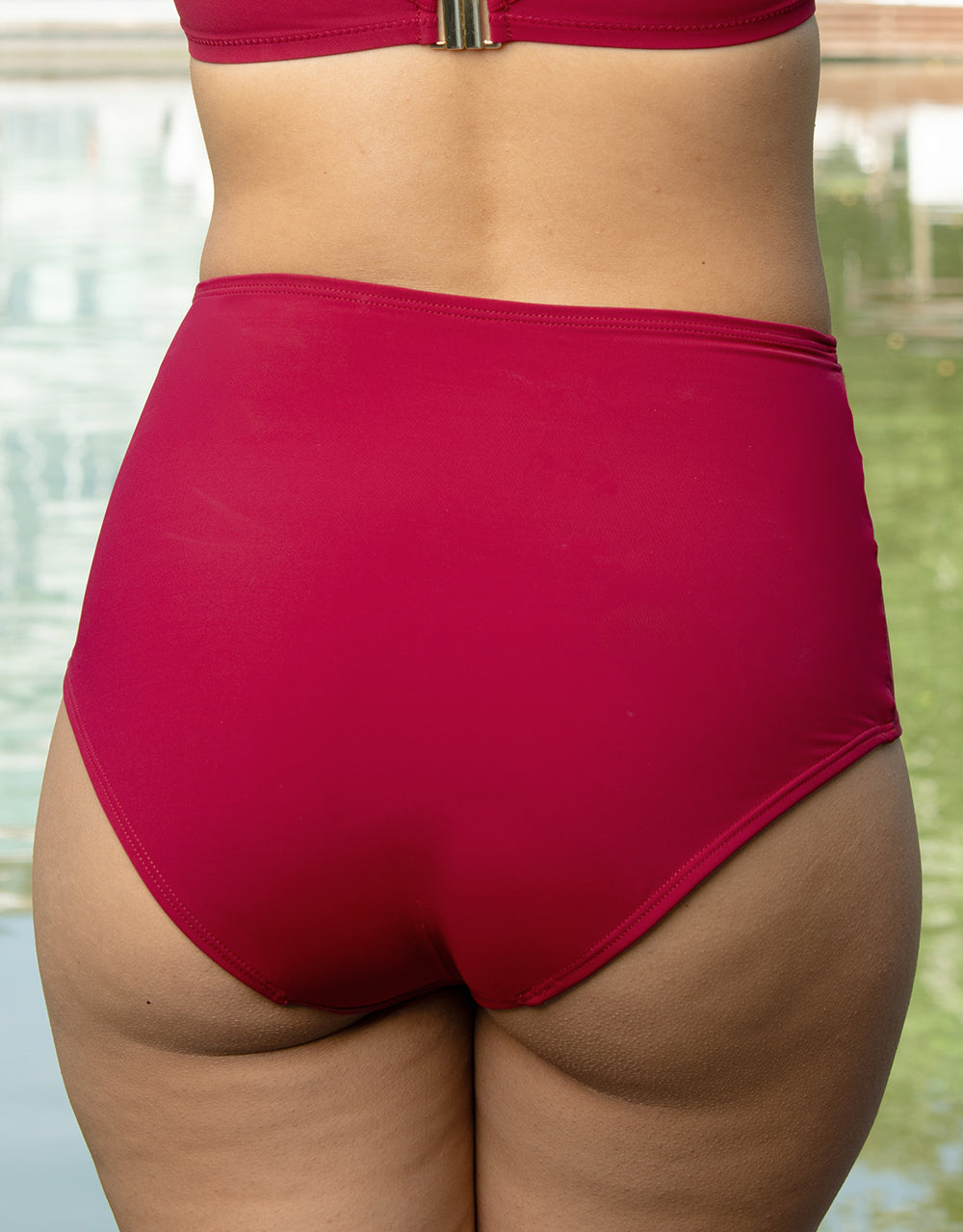 Bikini-High-Waist-Panty Valencia Cherry