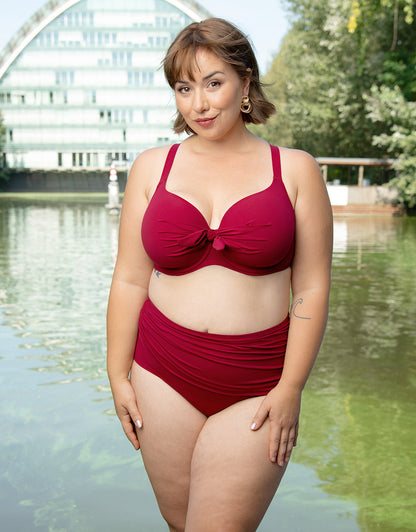 Bikini-High-Waist-Panty Valencia Cherry