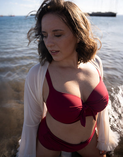 Schalen-Bikini-Top Valencia Cherry