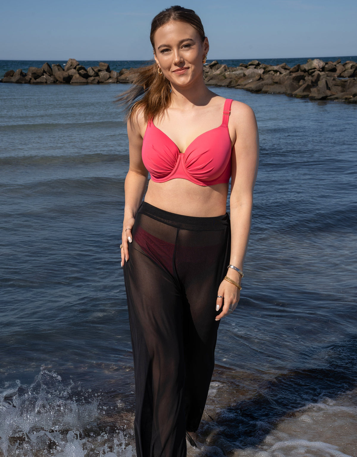 Schalen-Bikini-Top Valencia Chic Flamingo