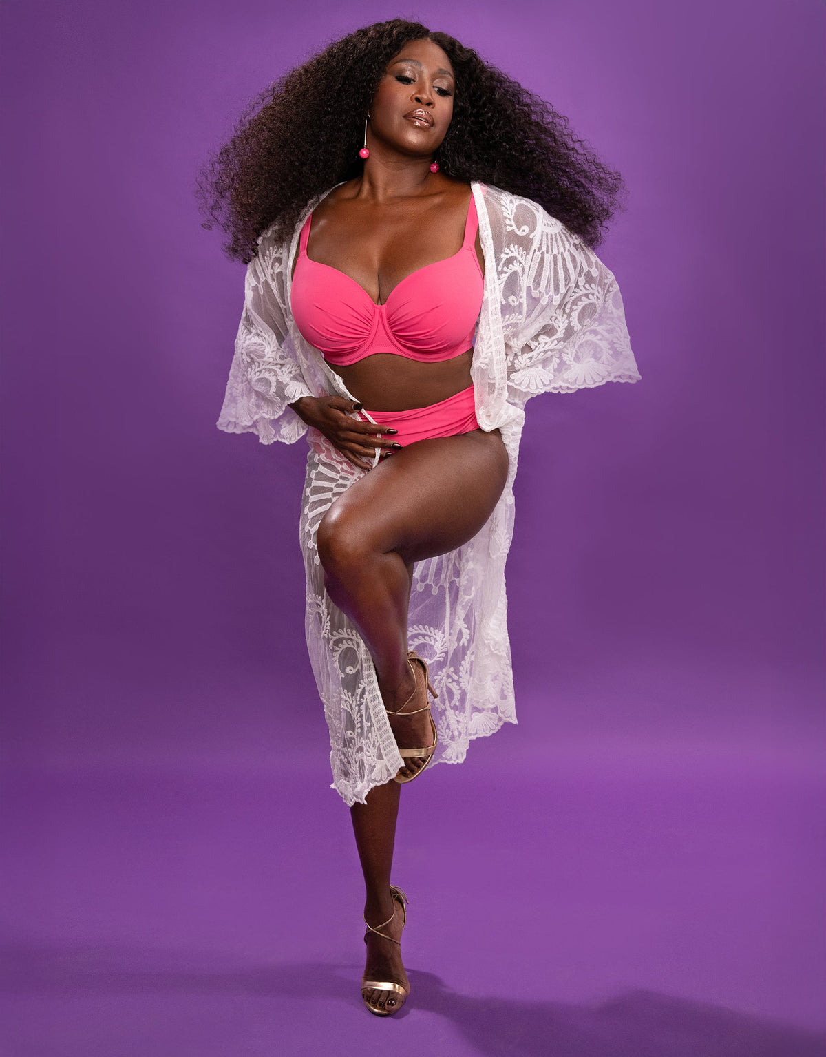 Schalen-Bikini-Top Valencia Chic Flamingo
