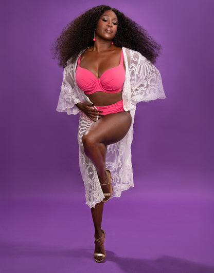 Schalen-Bikini-Top Valencia Chic Flamingo