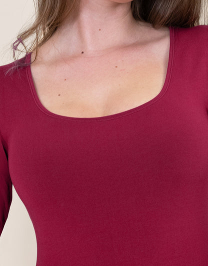 Body-Set 2x Cozy Long Black/Bordeaux