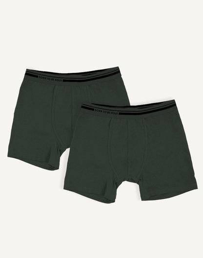 Boxershorts-Set Olive/Black
