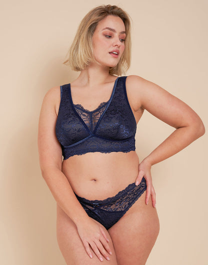 Bralette Eliana Velvet Navy