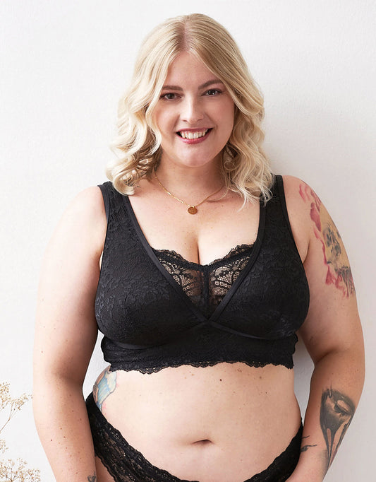 Bralette Eliana Satin Black