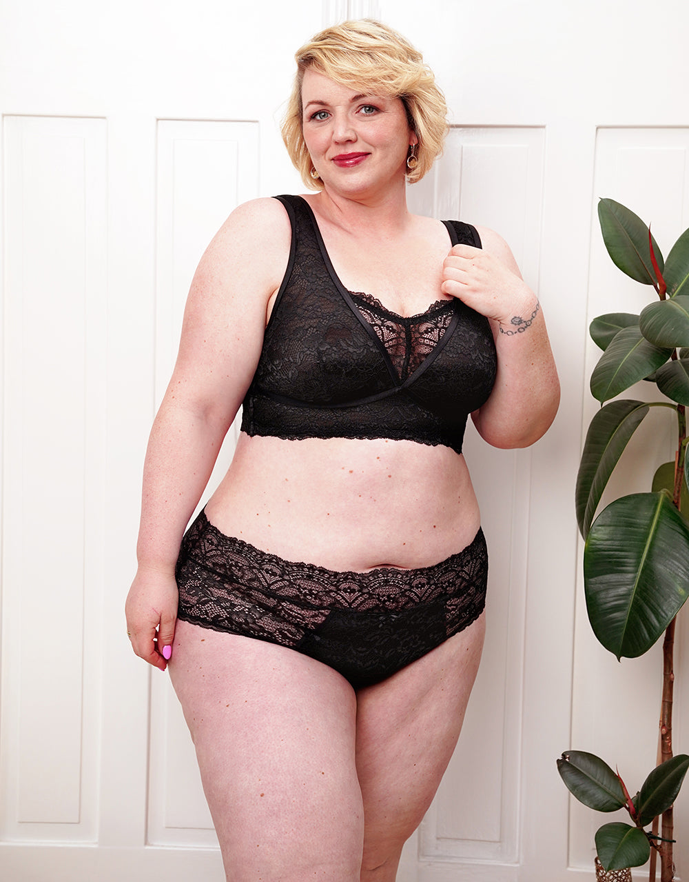 Bralette Eliana Satin Black
