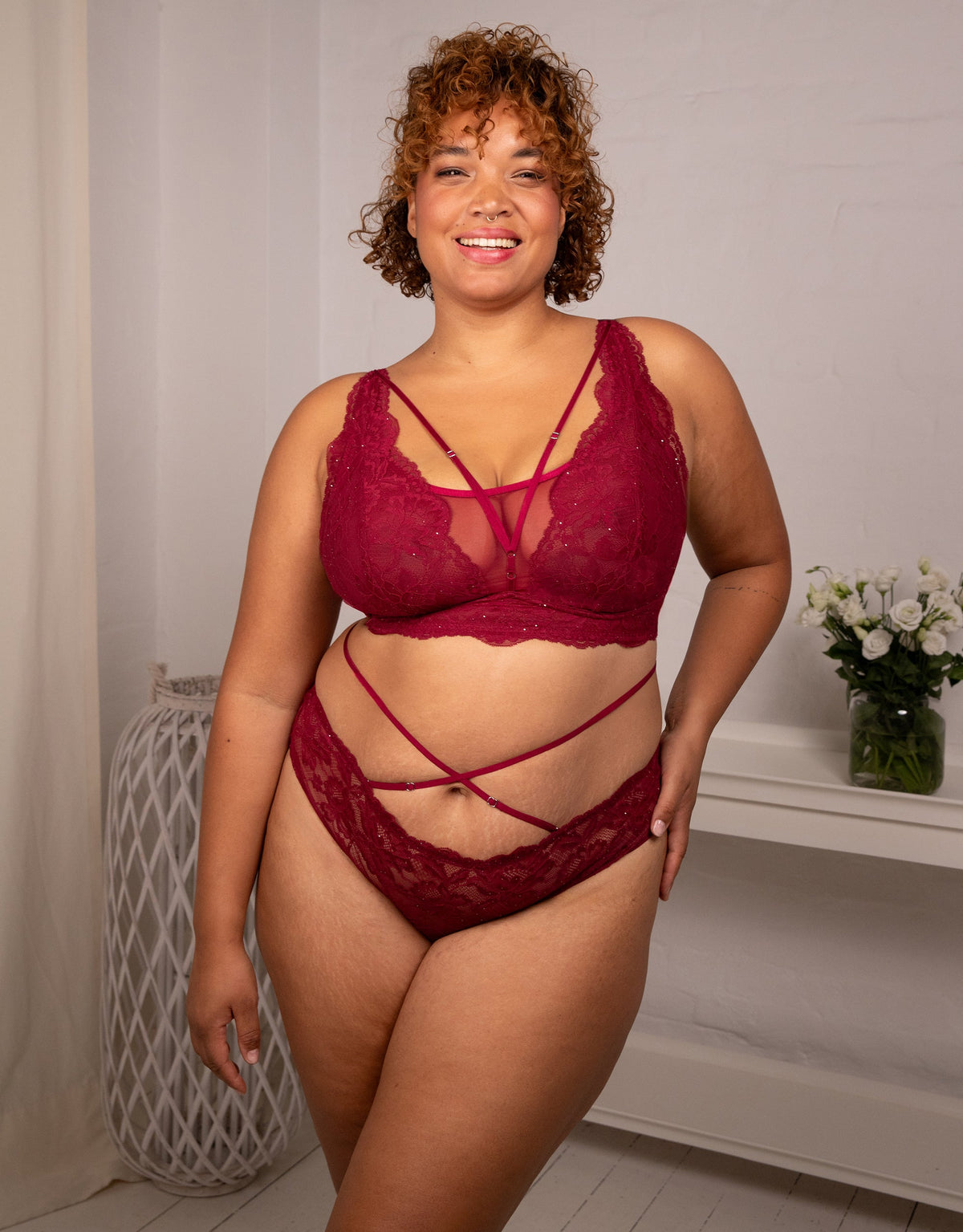 Bralette Elva Glam Bordeaux