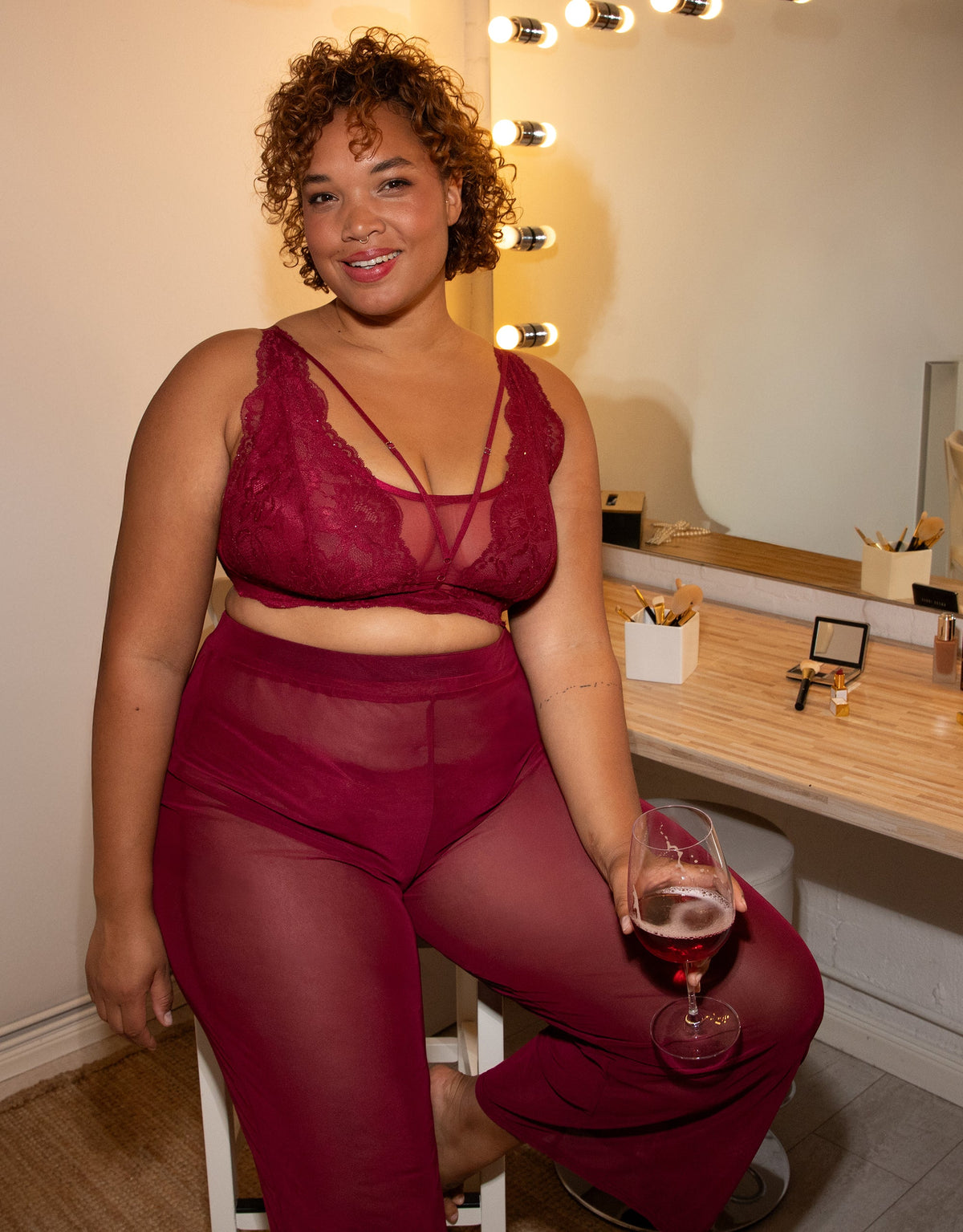 Bralette Elva Glam Bordeaux