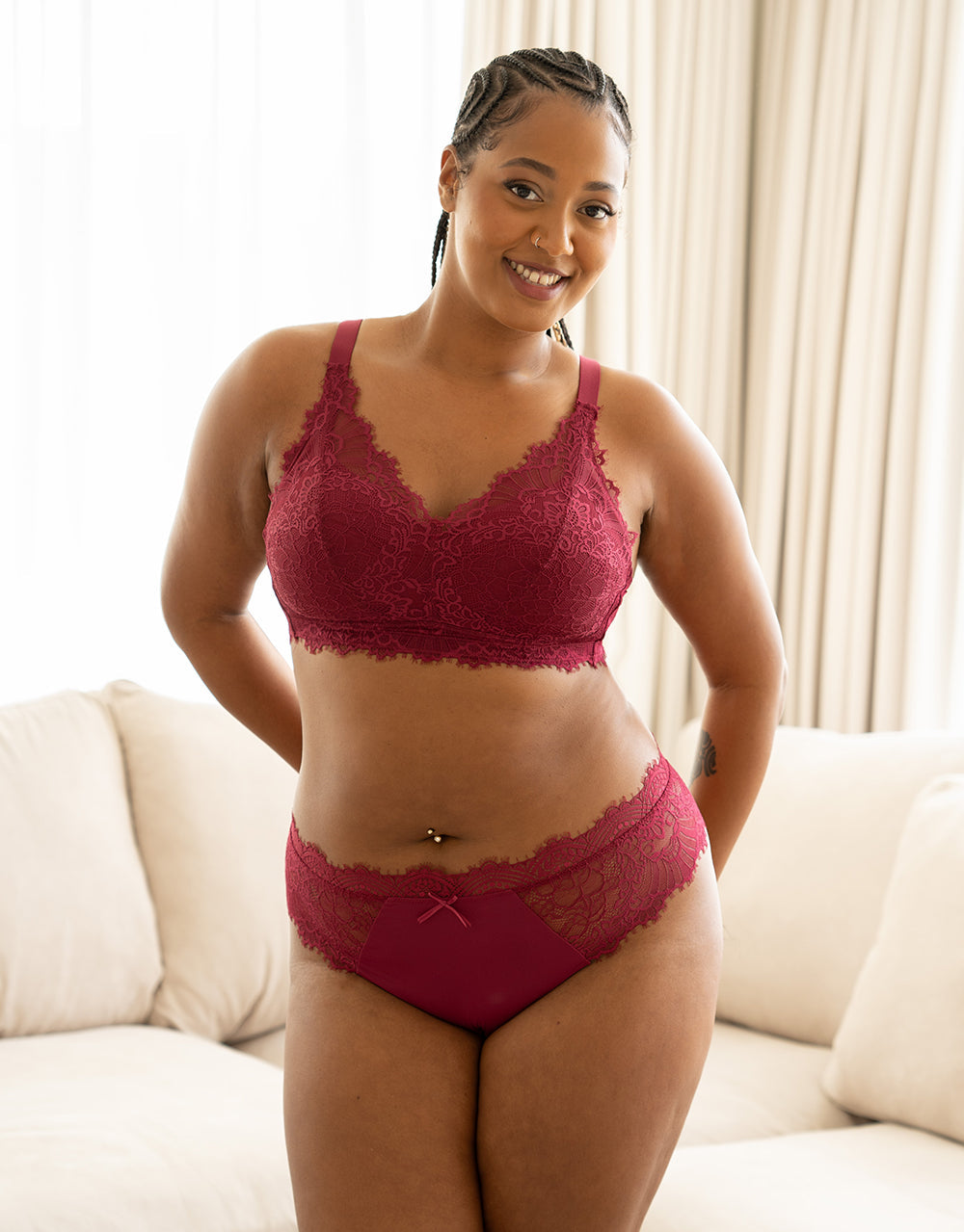 Bralette Sensla Bordeaux