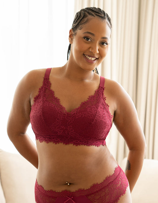 Bralette Sensla Bordeaux