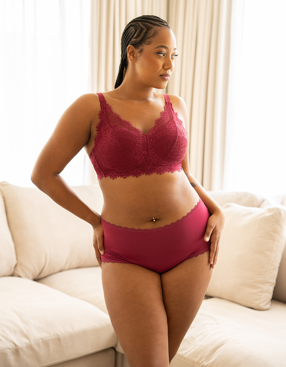 Bralette Sensla Bordeaux