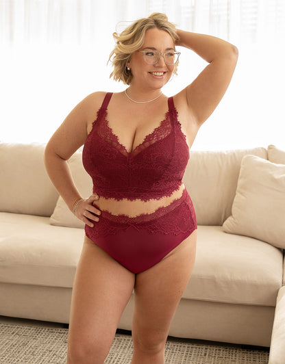 Bralette Sensla Bordeaux