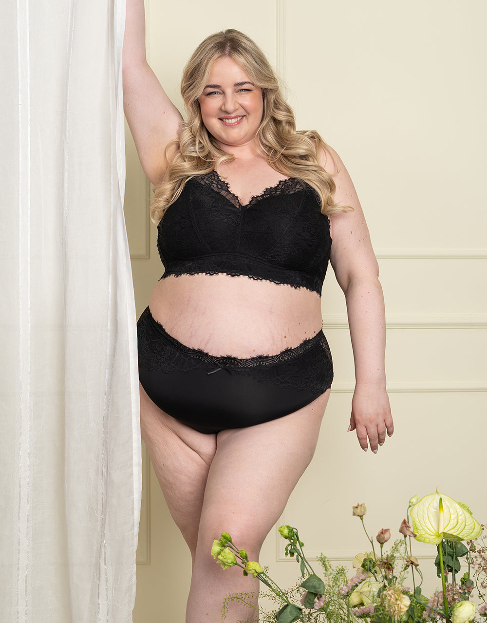 Bralette ohne Verschluss Sensla Black