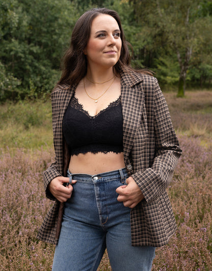 Bralette ohne Verschluss Sensla Black