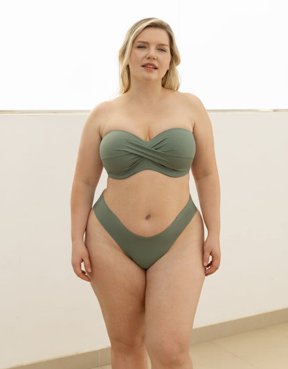 Bikini-Brazilian-Slip Monaco Khaki