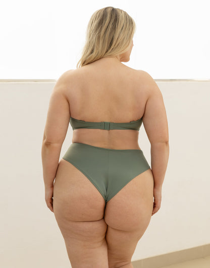 Bikini-Brazilian-Slip Monaco Khaki