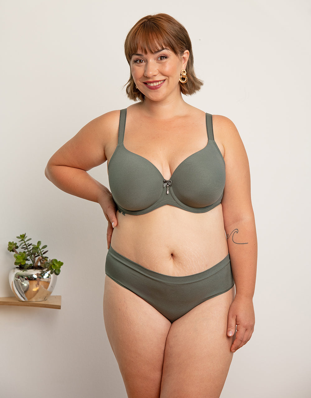 Panty Cotton Basic Olive