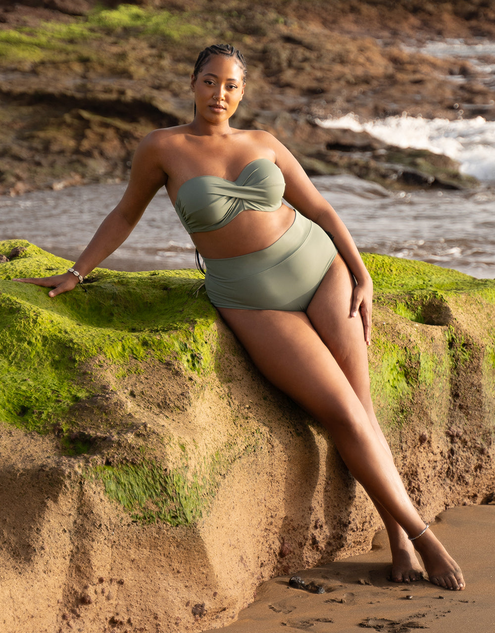 Fold-Over-Bikini-High-Panty Monaco Khaki