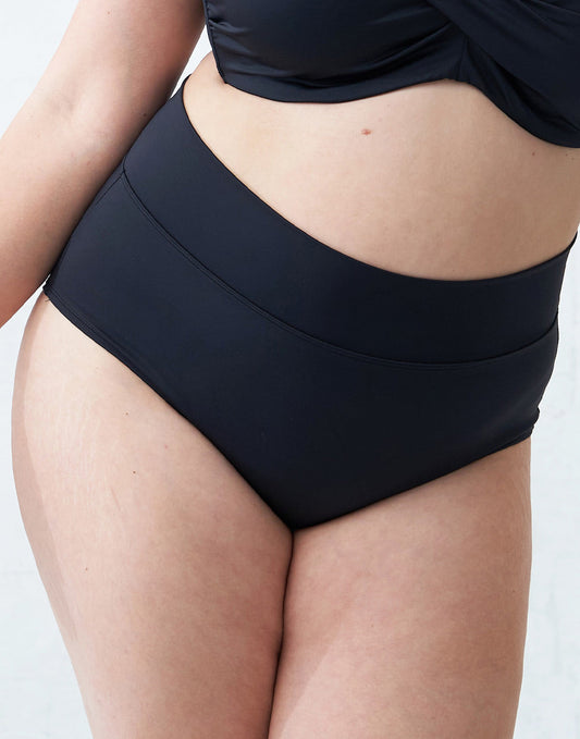 Fold-Over-Bikini-High-Panty Monaco Black