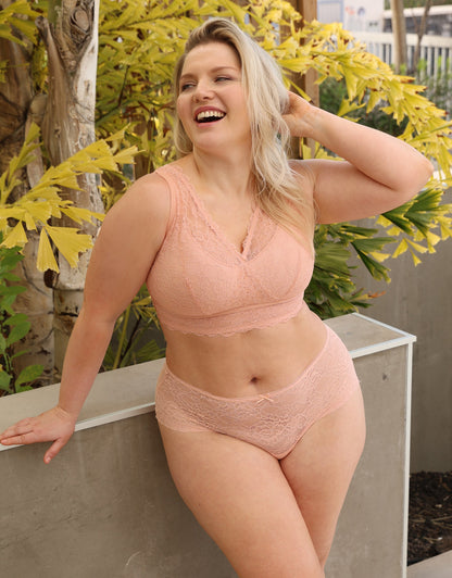 High-Panty Lace Basic Bellini