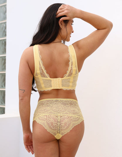 High-Panty Lace Basic Butter