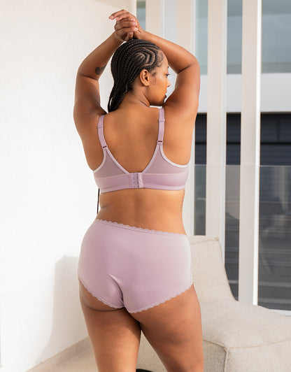 High-Panty Basic Violetgrey