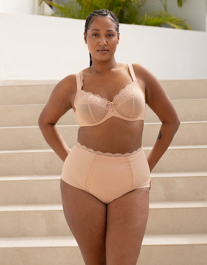 High-Waist-Panty Clara Cappuccino