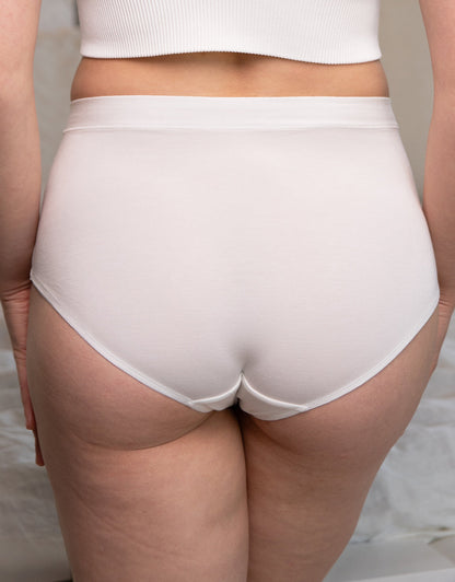 High-Panty Cozy Basic Ivory