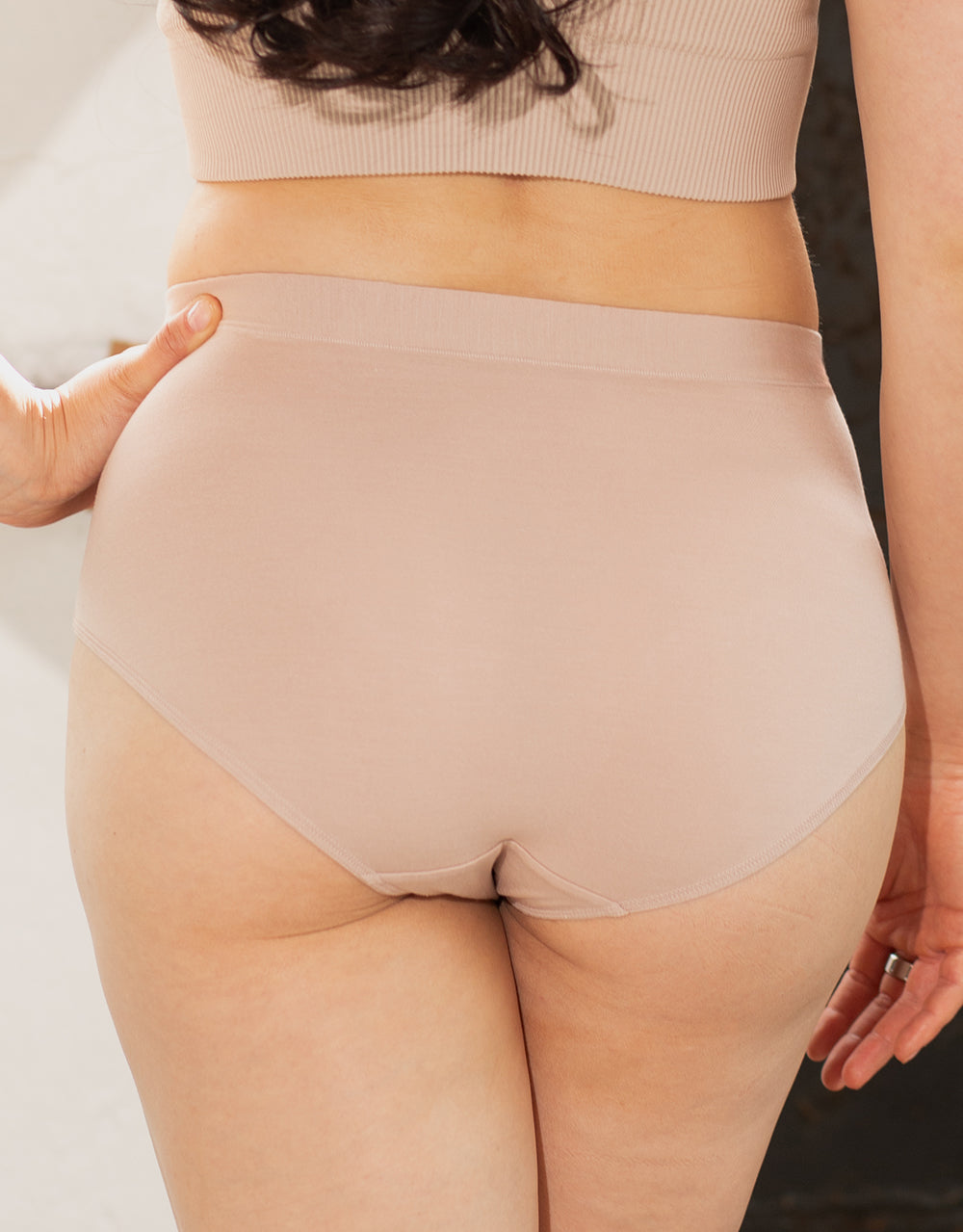 High-Panty Cozy Basic Sand