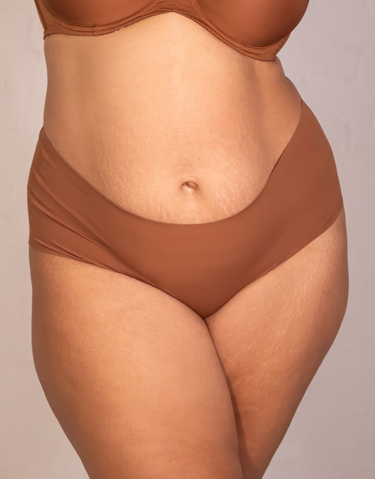High-Panty Invisible Basic Mousse