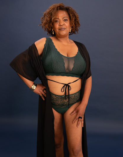 High-Panty Lace Basic Forest